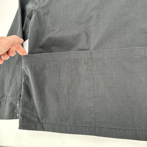 Topo Designs Field Jacket Men Medium Black Snap Button Utility Chore Outdoors - Picture 10 of 16